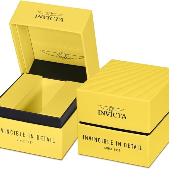 NEW Invicta Mens 48mm Speedway Quartz Chronograph Yellow/Black Tone 100m Watch - Picture 2 of 2